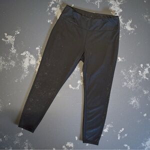 Danskin Black Speckled High-Waisted Leggings Size XL